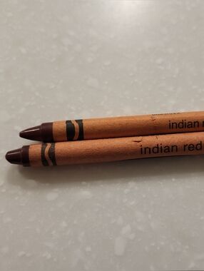 Crayola Crayon Indian Red Binney & Smith Retired Color Discontinued Rare Vintage